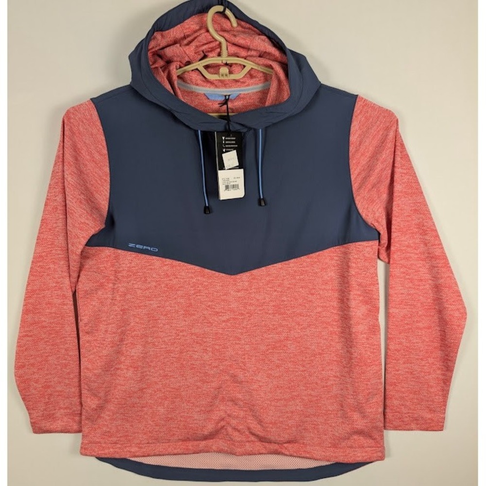NEW Zero Restriction Tyson Hoodie Mens M Red / Navy Blue MSRP $218